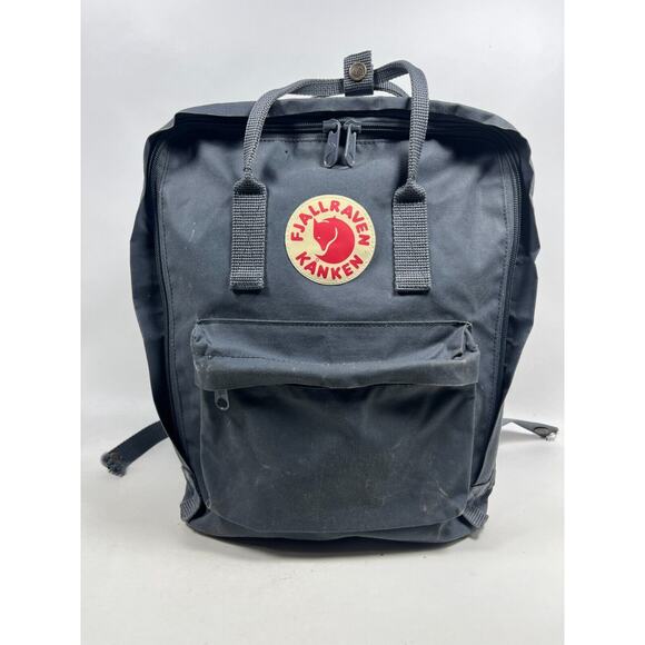 FJALLRAVEN KANKEN Bagpack Convertible Carried Bag Vinylon School Travel Gray - Picture 1 of 13
